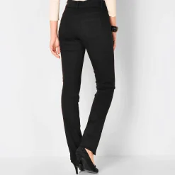 Broek<Colors&Co Afslankende broek, binnenpijplengte 78 cm zwart