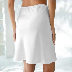 Onderrok En Onderjurk<Blancheporte Afvlakkende en antistatische onderrok - 48 cm lang wit