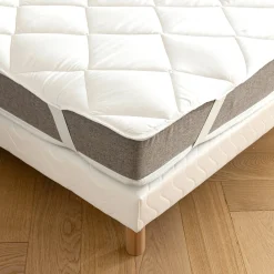 Topdekmatras<Blancheporte Antibacteriële topdekmatras 400 g/m² wit