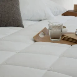 Topdekmatras<Blancheporte Antibacteriële topdekmatras 400 g/m² wit