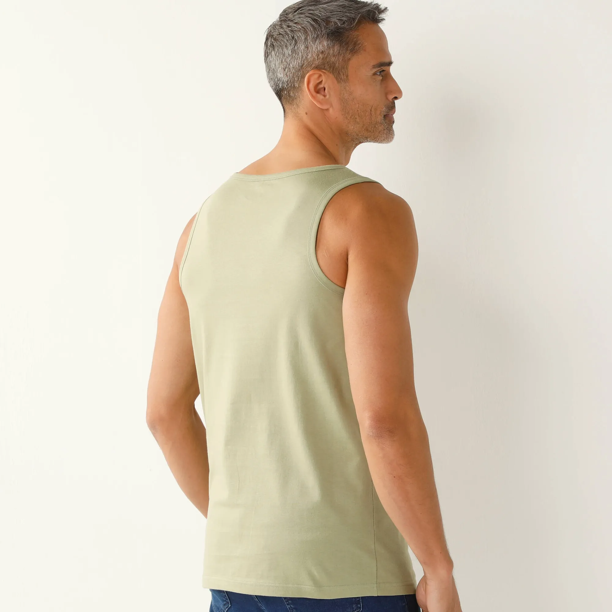 T-Shirt, Hemd En Polo<Blancheporte Atletentopje - set van 3 koraal + saliegroen + kaki