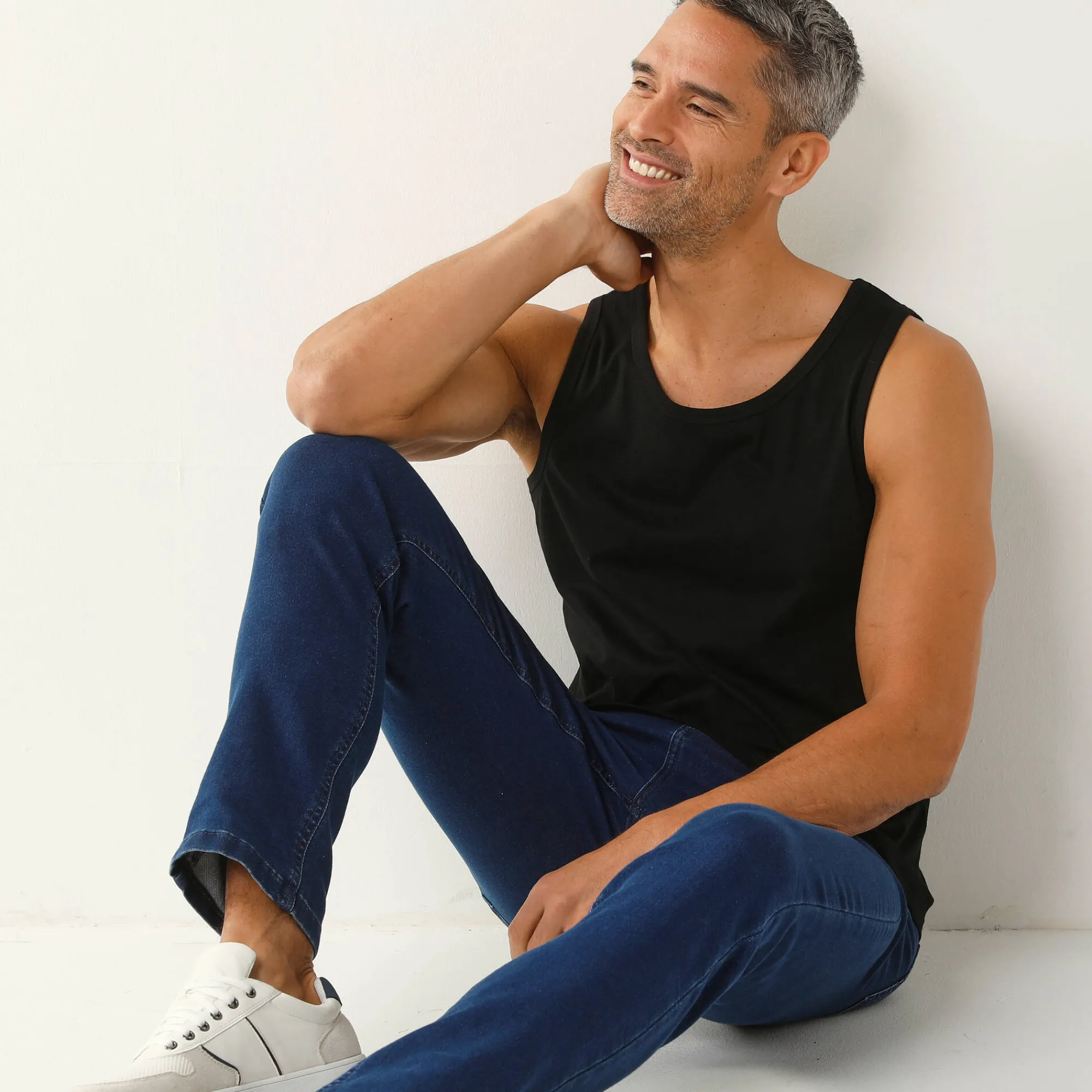 T-Shirt, Hemd En Polo<Blancheporte Atletentopje - set van 3 zwart