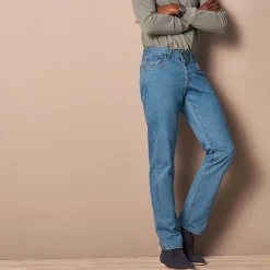 Jeans<Blancheporte Authentieke jeans in recht model - binnenpijplengte 82 cm bleached