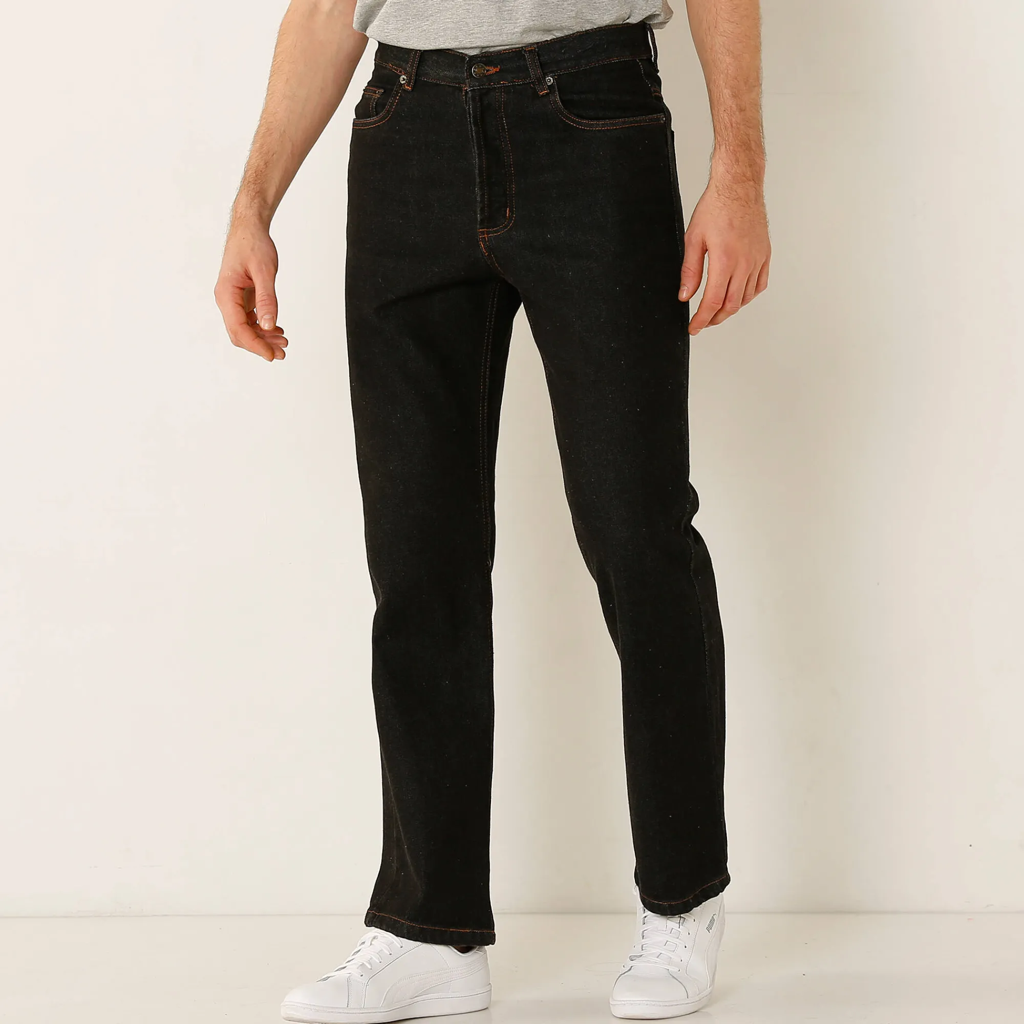 Jeans<Blancheporte Authentieke jeans in recht model - binnenpijplengte 72 cm black
