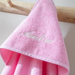 Badjas|Handdoek En Badlaken Kids<Colombine des petits Badcape voor baby, personaliseerbaar roze