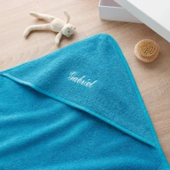 Badjas|Handdoek En Badlaken Kids<Colombine des petits Badcape voor baby, personaliseerbaar turkoois