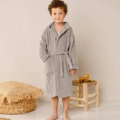Badjas|Handdoek En Badlaken Kids<Colombine des petits Badjas met kap voor kinderen, beertjesmotief, in katoen - 340 g/m2 taupe