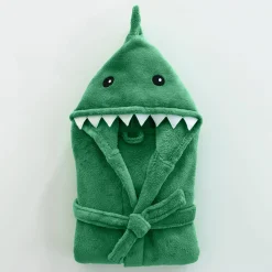 Badjas|Badjas Kids<Blancheporte Badjas voor kinderen, dinosaurus, met kap, streelzachte microvezel groen