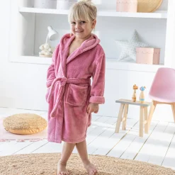 Badjas|Handdoek En Badlaken Kids<Blancheporte Badjas voor kinderen, eenhoorn, met kap, streelzachte microvezel roze