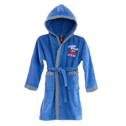 Badjas|Handdoek En Badlaken Kids<Colombine des petits Badjas voor kinderen, kap met automotief, katoenen badstof - 340 g/m2 felblauw