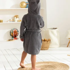 Badjas|Handdoek En Badlaken Kids<Colombine des petits Badjas voor kinderen met kap in katoenenbadstof - 340 g/m2 grijs
