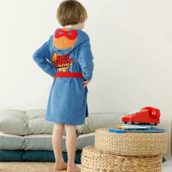 Badjas|Handdoek En Badlaken Kids<Colombine des petits Badjas voor kinderen 'superheld', met kap, katoenen badstof - 340 g/m2 felblauw
