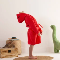 Badjas|Handdoek En Badlaken Kids<Colombine des petits Badjas voor kinderen, tijger, katoenen badstof - 340 g/m2 koraal