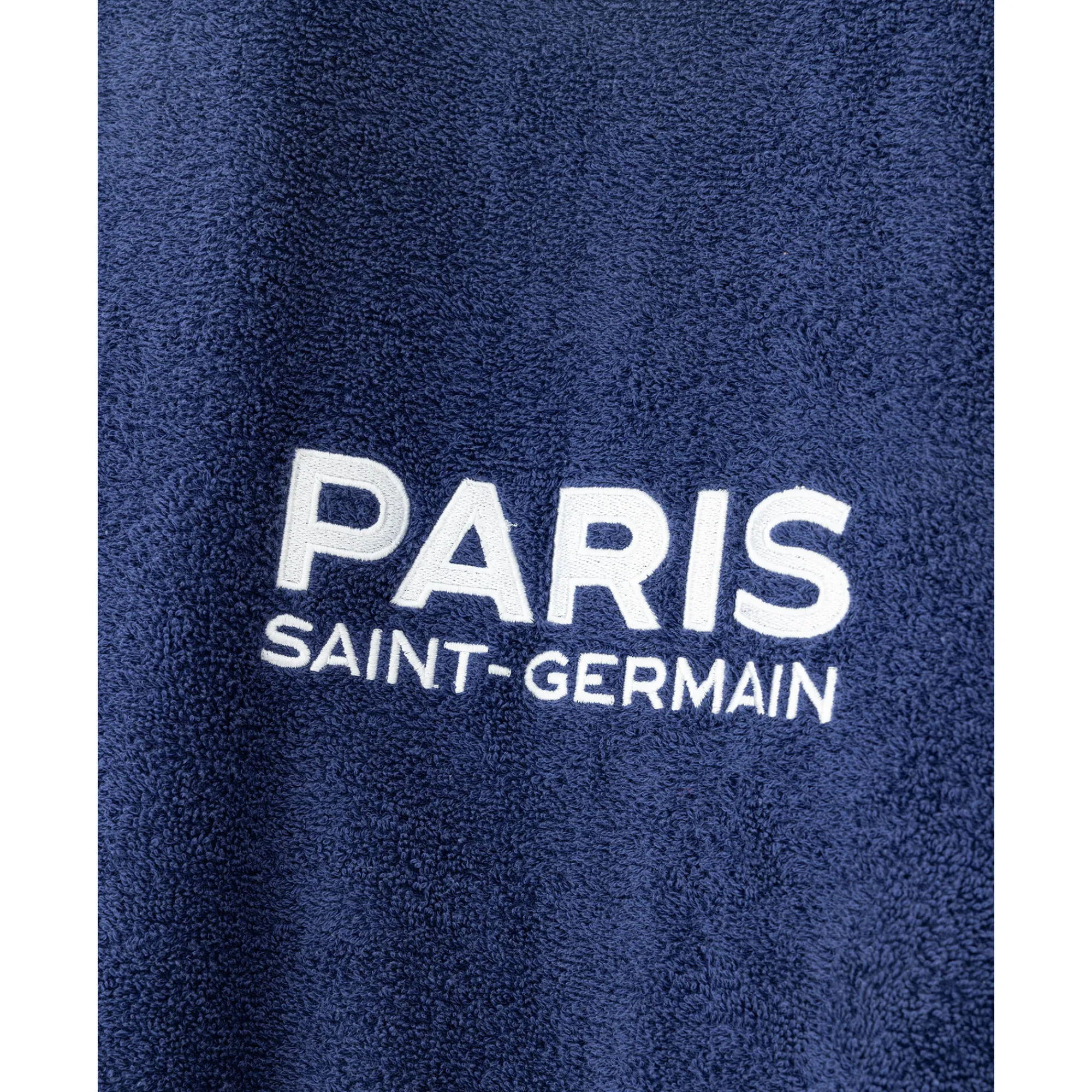 Badjas<PSG Badjas voor volwassenen in badstof met kimonokraag ®, personaliseerbaar blauw