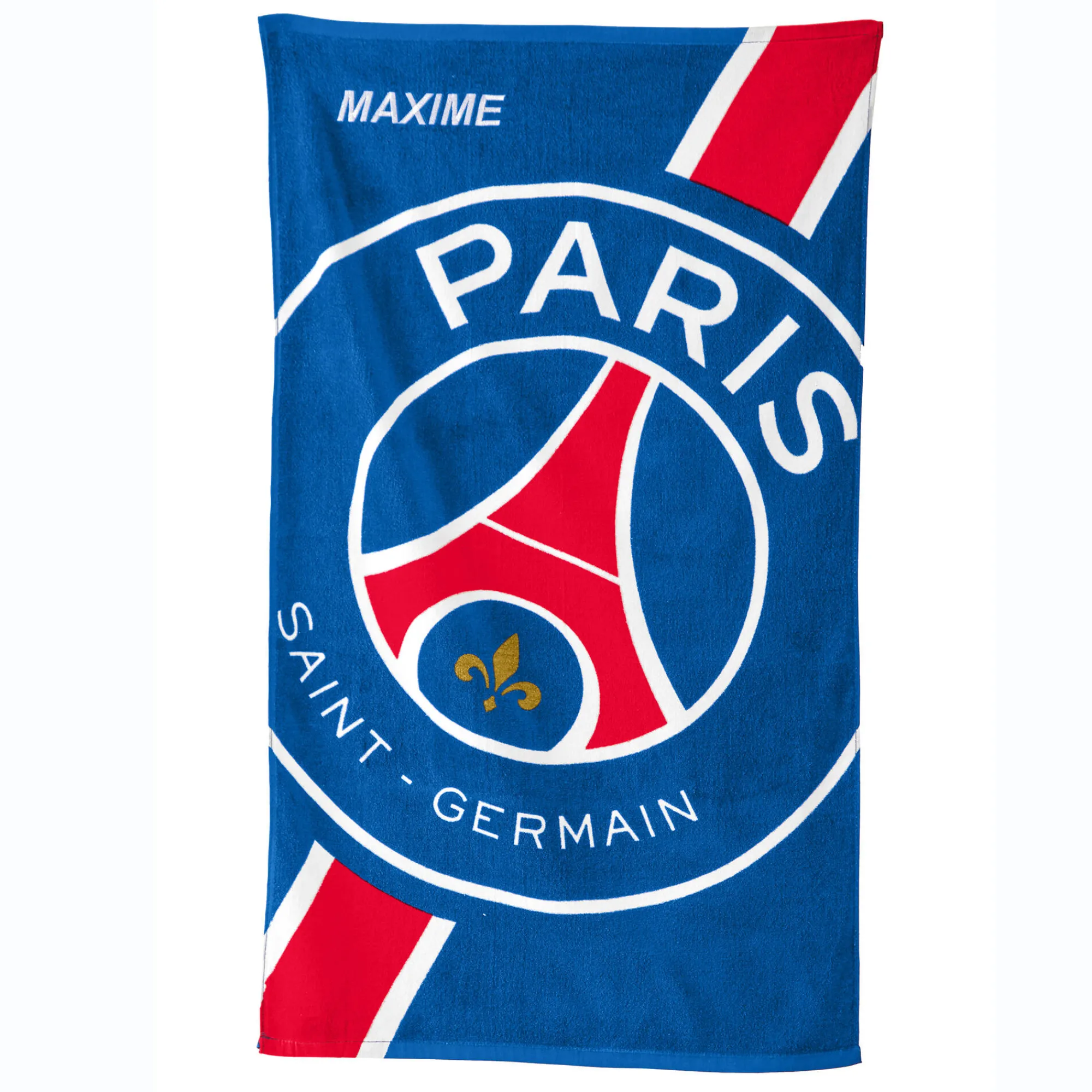 Strandlaken<PSG Badlaken ' Cropped'®, personaliseerbaar blauw