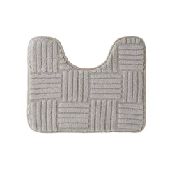 Badmatje<Blancheporte Badmatje met dambordeffect taupe
