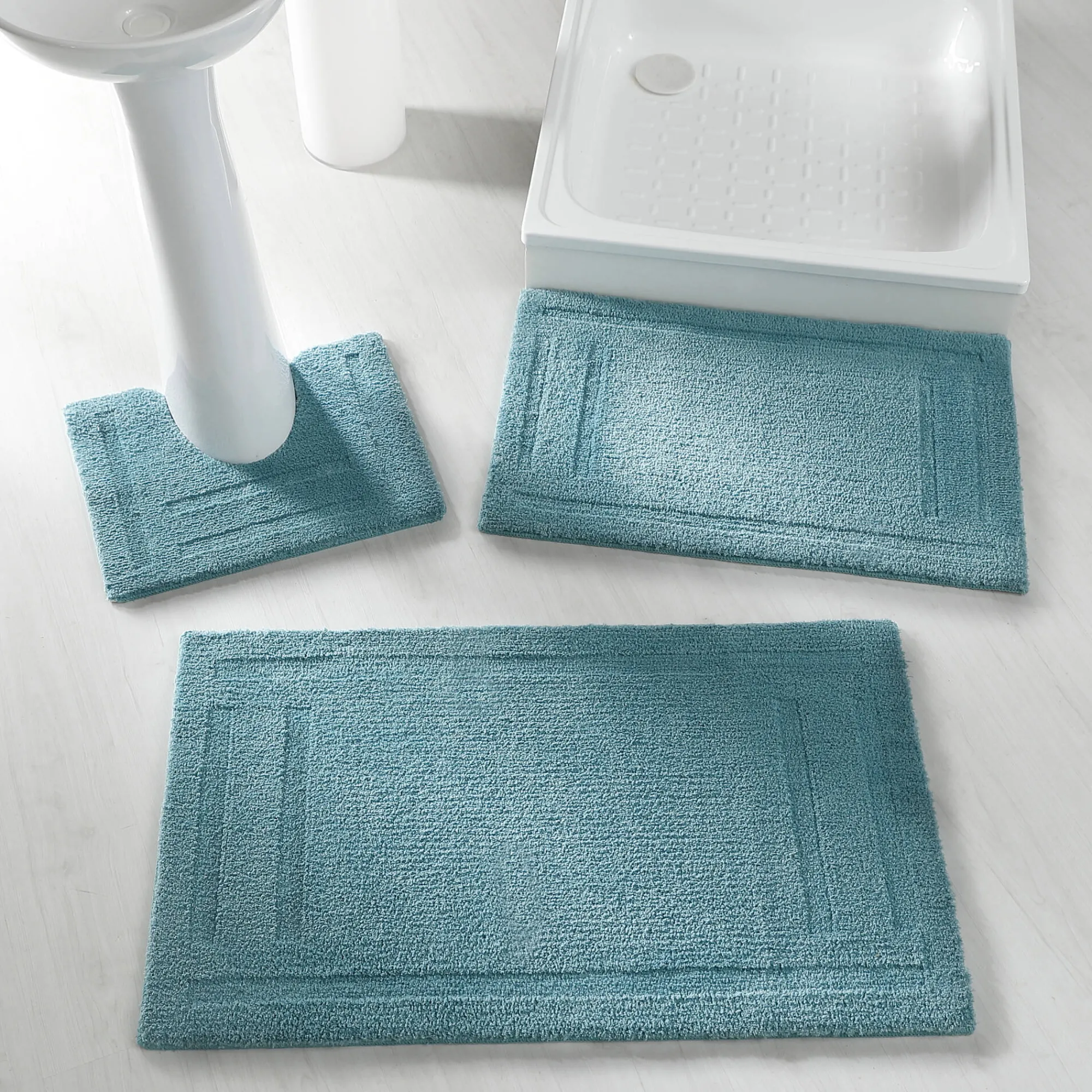 Badmatje<Blancheporte Badmatje met hotelkwaliteit, 2100 g/m2 laguneblauw