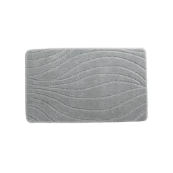 Badmatje<Blancheporte Badmatje met riviermotief grijs