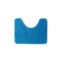 Badmatje<Blancheporte Badmatje met riviermotief blauw