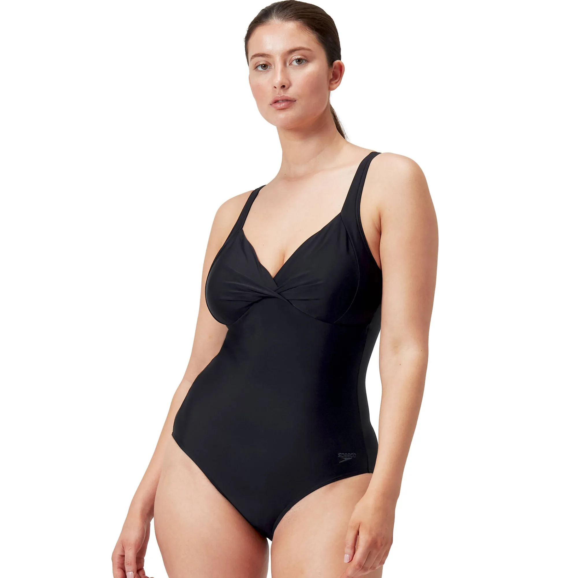 Badmode|Badmode<Speedo Badpak Cross Knot zwart