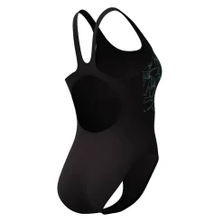 Badmode|Badmode<Speedo Badpak Hyperboom zwart / groen