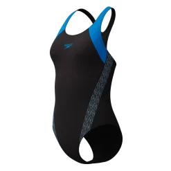 Badmode|Badmode<Speedo Badpak Laneback zwart / blauw