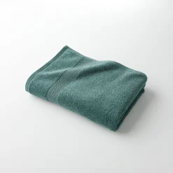 Badhanddoek<Colombine Badstof in katoen, afkomstig van de biologische landbouw eucalyptus