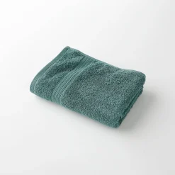Badhanddoek<Colombine Badstof in katoen, afkomstig van de biologische landbouw eucalyptus