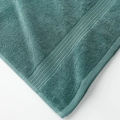 Badhanddoek<Colombine Badstof in katoen, afkomstig van de biologische landbouw eucalyptus
