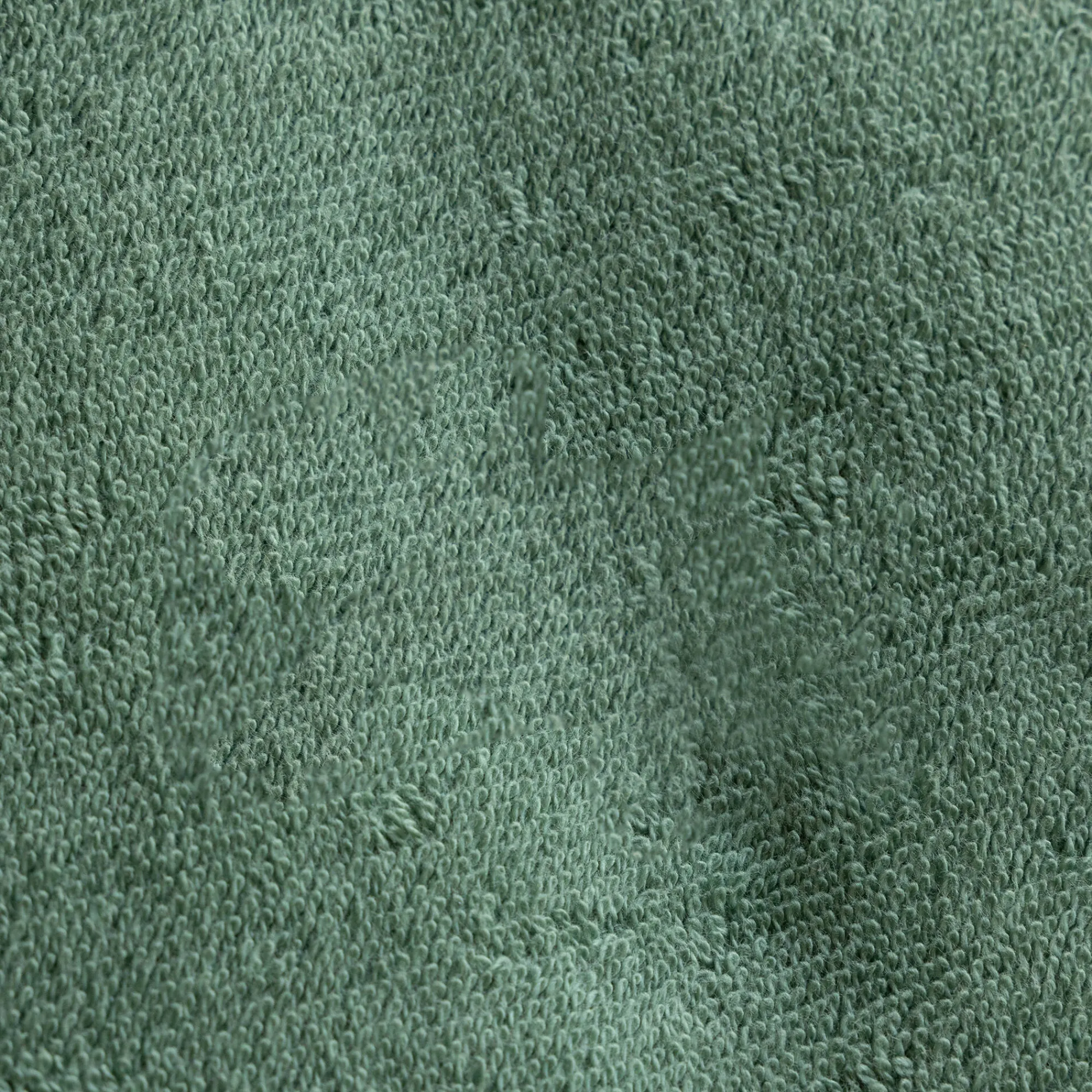 Washandje|Badhanddoek<Colombine des petits Badstofcollectie voor kinderen, geborduurd dinosaurusmotief, katoen - 380 g/m2 eucalyptus