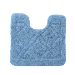 Badmatje<Blancheporte Badtapijtje met ruitjesmotief blauw