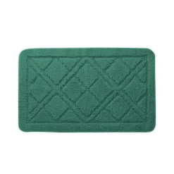 Badmatje<Blancheporte Badtapijtje met ruitjesmotief eucalyptus
