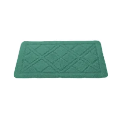 Badmatje<Blancheporte Badtapijtje met ruitjesmotief eucalyptus
