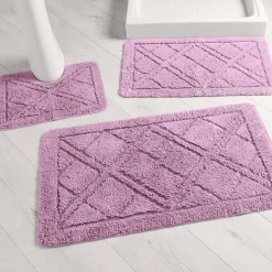 Badmatje<Blancheporte Badtapijtje met ruitjesmotief parma