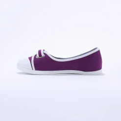 Ballerina's|Schoenen<Blancheporte Ballerina's in canvas paars / wit