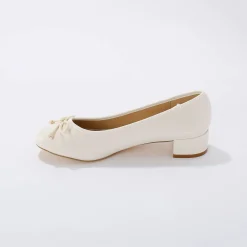 Ballerina's|Schoenen<Blancheporte Ballerina's met klein hakje cr&egrave;me