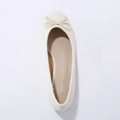 Ballerina's|Schoenen<Blancheporte Ballerina's met klein hakje crème