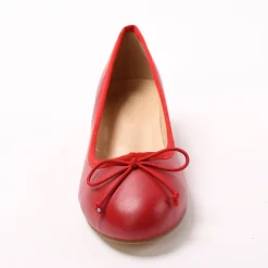 Ballerina's|Schoenen<Blancheporte Ballerina's met klein hakje donkerrood