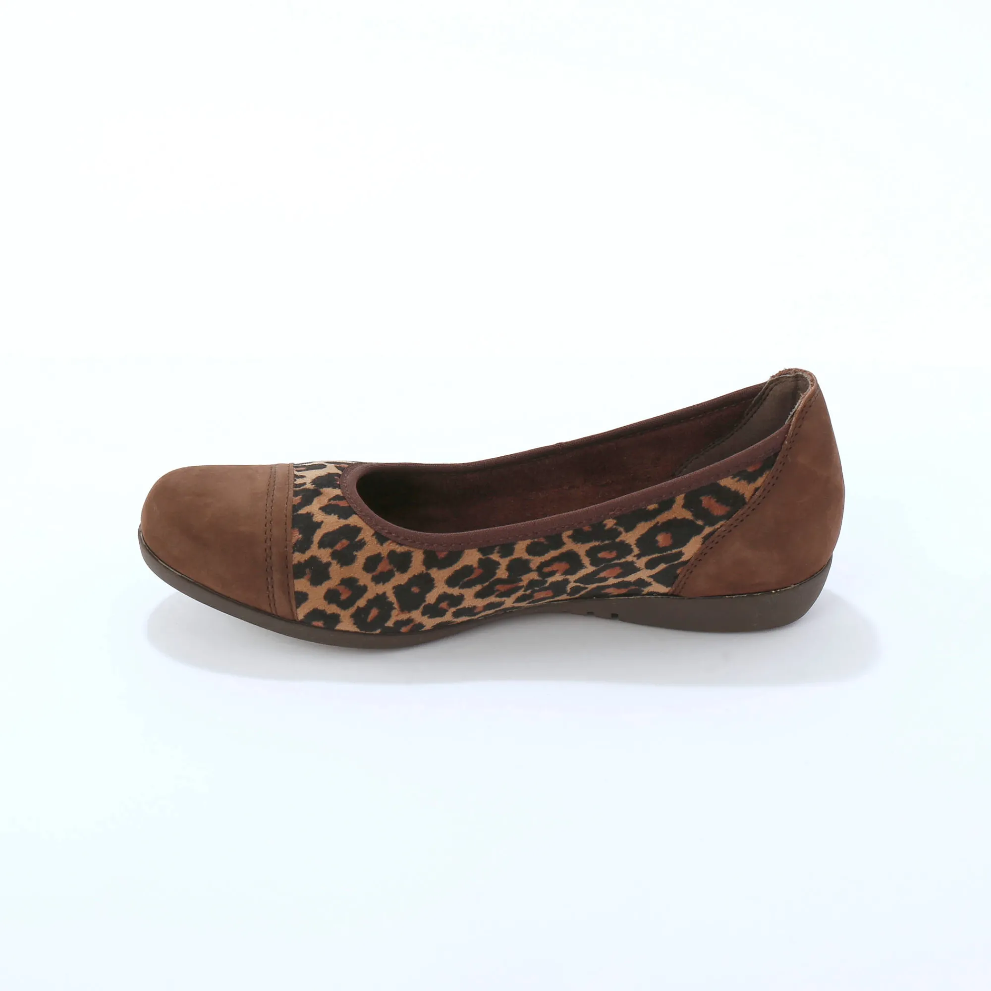 Ballerina's|Schoenen<Blancheporte Ballerina's met sleehak en rekbare pasjes bruin