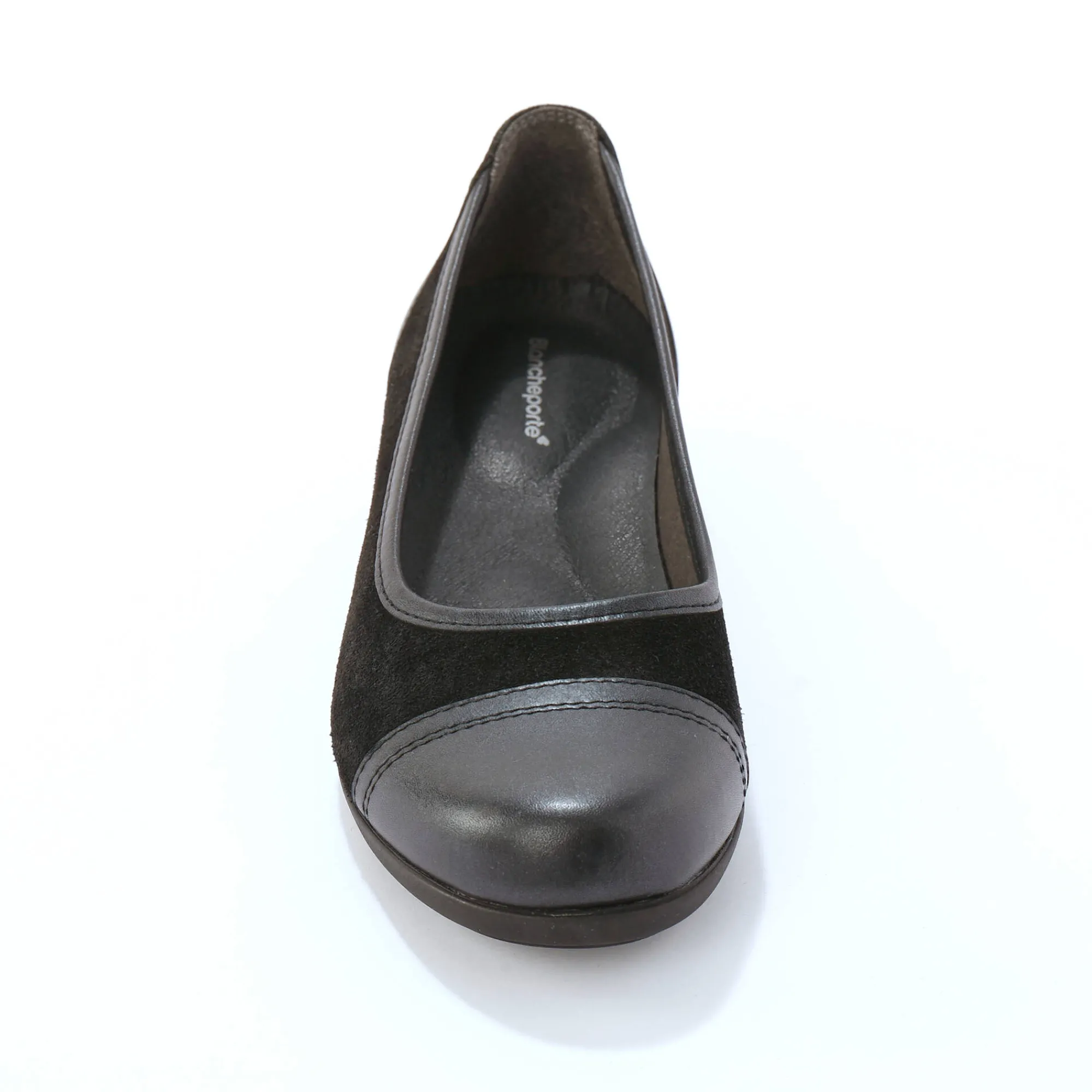 Ballerina's|Schoenen<Blancheporte Ballerina's met sleehak en rekbare pasjes zwart