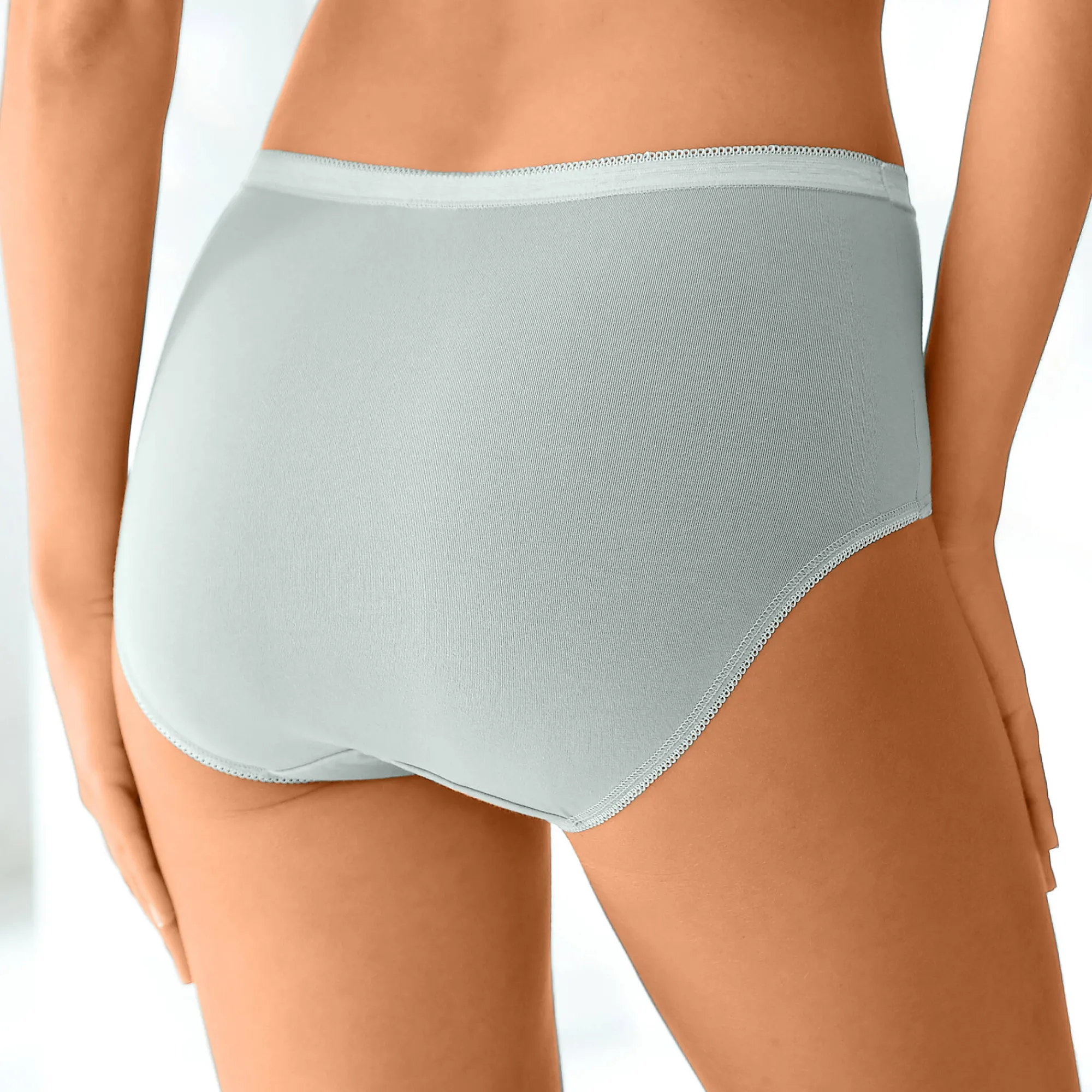 Slip En Shorty<Blancheporte Basic maxislip - set van 3 amandel + roze + groen