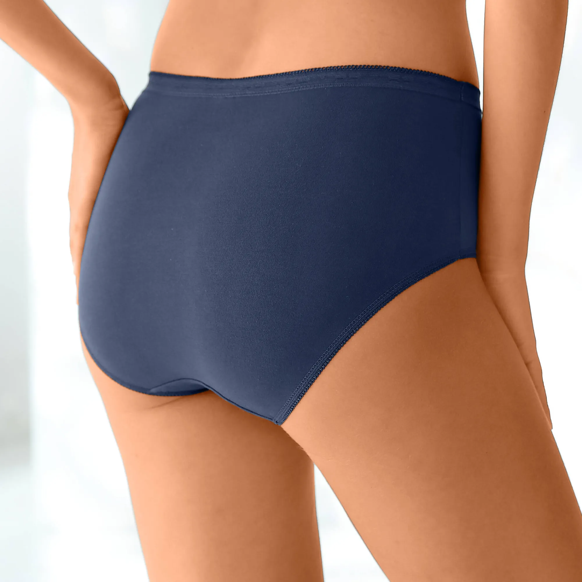 Slip En Shorty<Blancheporte Basic maxislip - set van 3 marine + terracotta + geel
