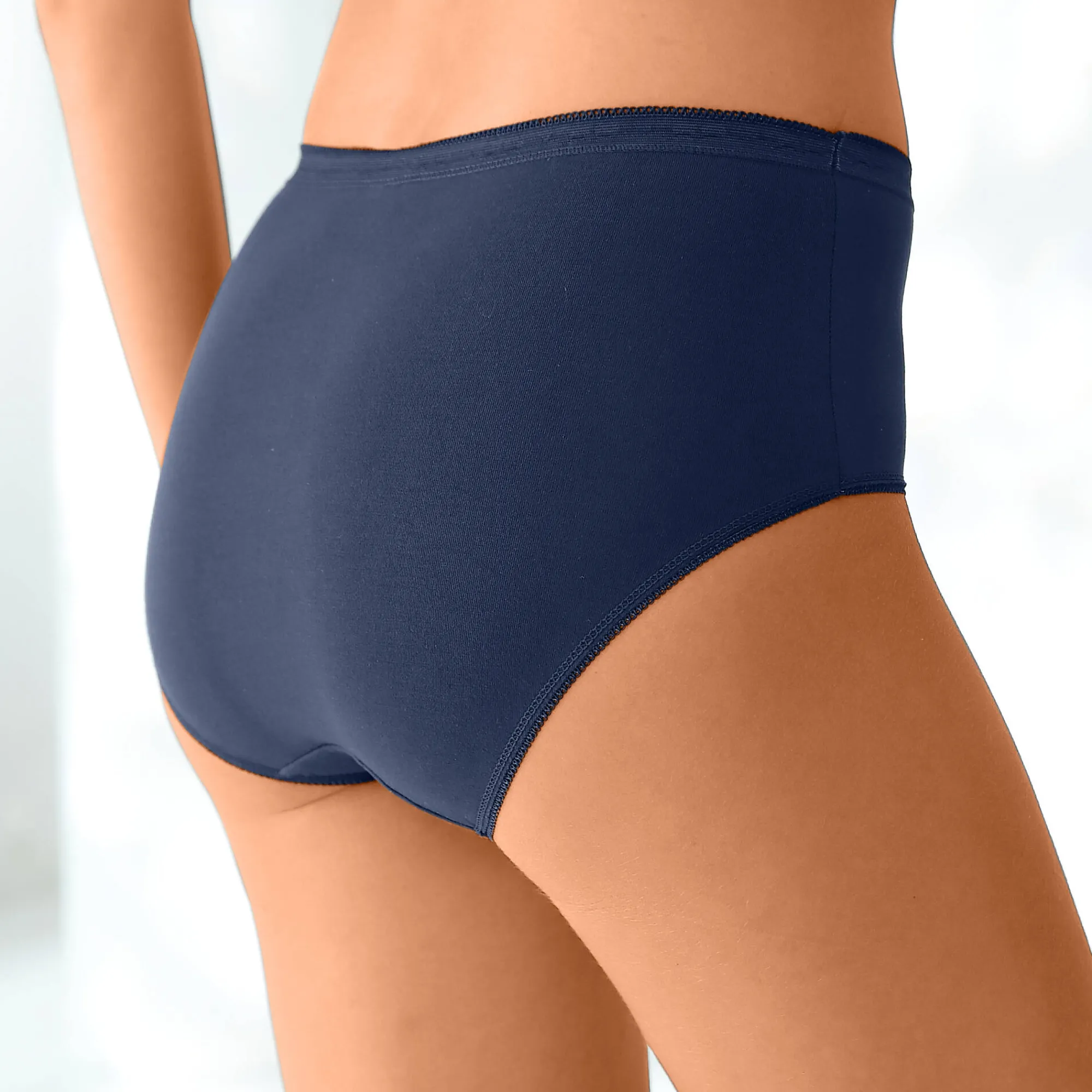 Slip En Shorty<Blancheporte Basic maxislip - set van 3 marine + terracotta + geel