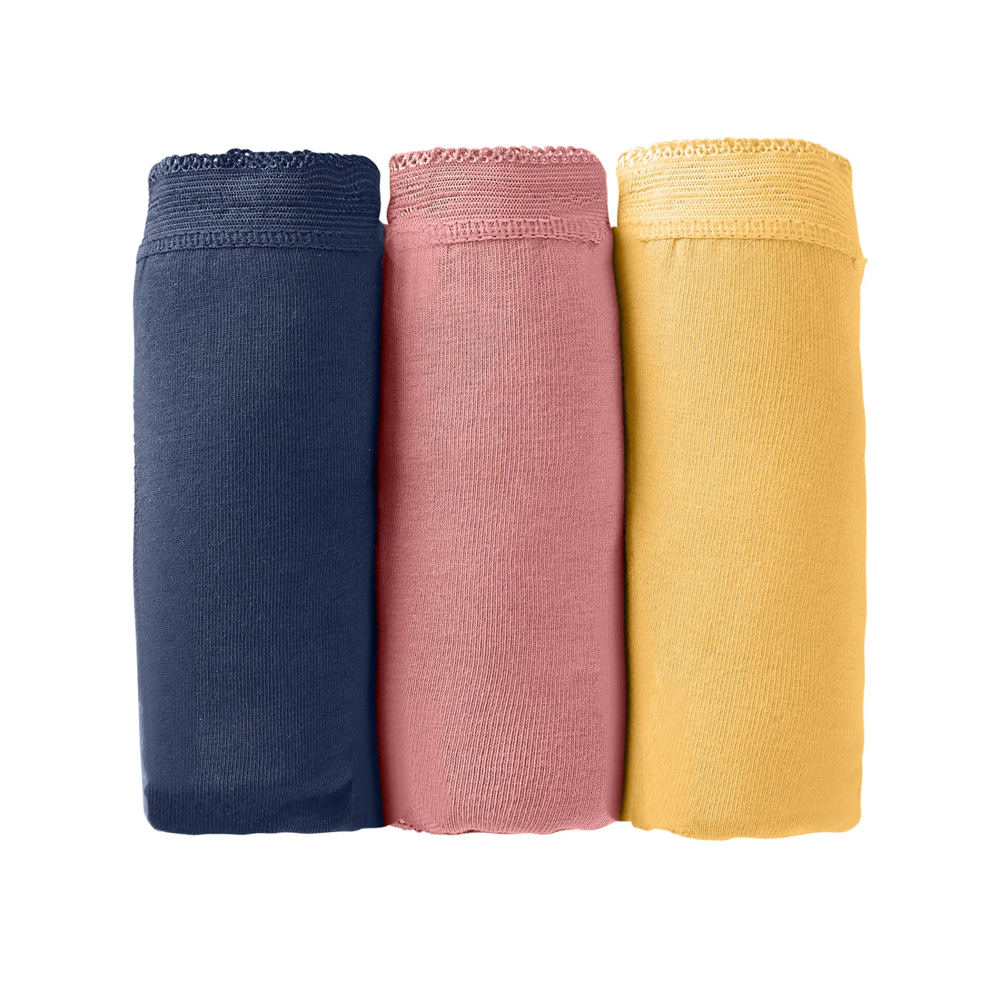 Slip En Shorty<Blancheporte Basic midislip - set van 3 marine + terracotta + geel