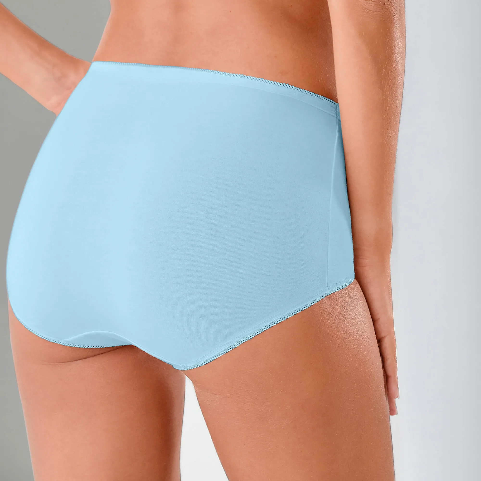 Slip En Shorty<Blancheporte Basic supermaxislip - set van 3 lichtblauw + koraal + lavendel