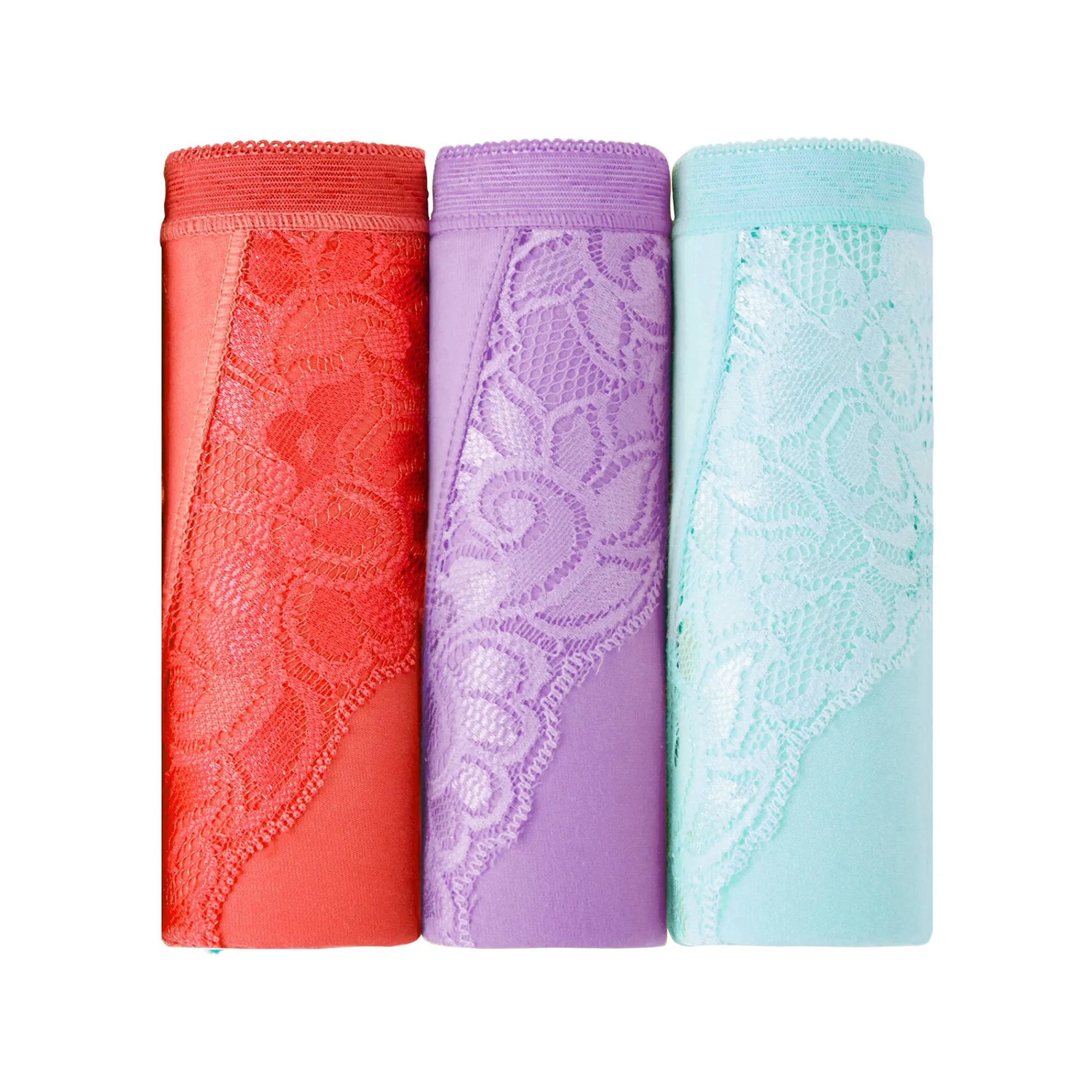 Slip En Shorty<Blancheporte Basic supermaxislip - set van 3 lichtblauw + koraal + lavendel