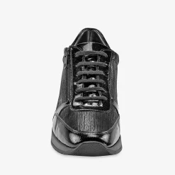Baskets En Sneakers|Schoenen<Blancheporte Baskets met sleehak in gelakt leer met LWG-certificaat - zwart
