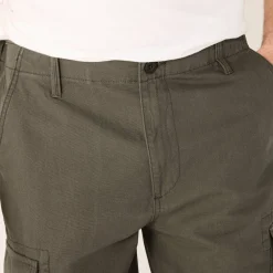 Broek<Blancheporte Battlebroek in katoen kaki