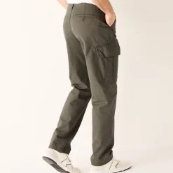 Broek<Blancheporte Battlebroek in katoen kaki