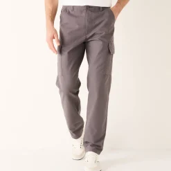 Broek<Blancheporte Battlebroek in katoen antraciet